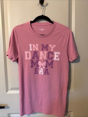 Pink "In My Dance Mom Era" Graphic Tee for Kids